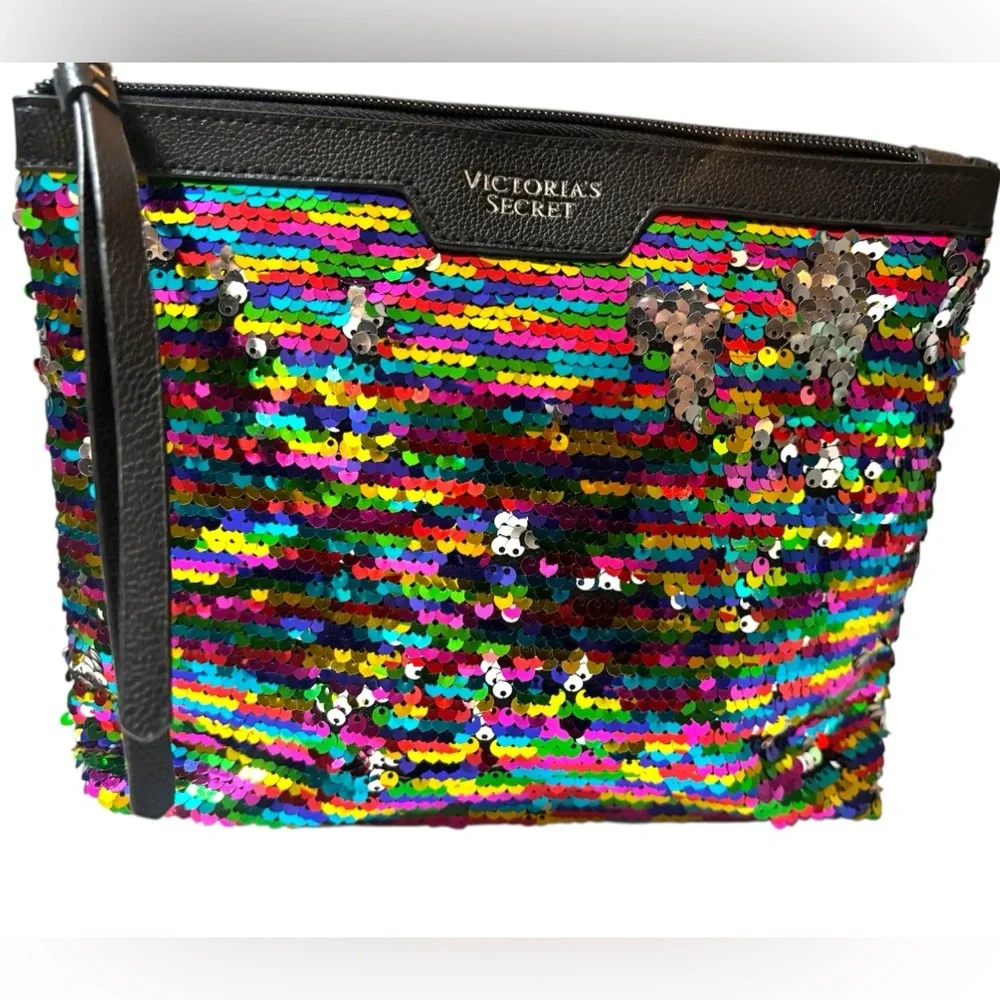 Victoria's Secret Cosmetic Bag with Sequined Design